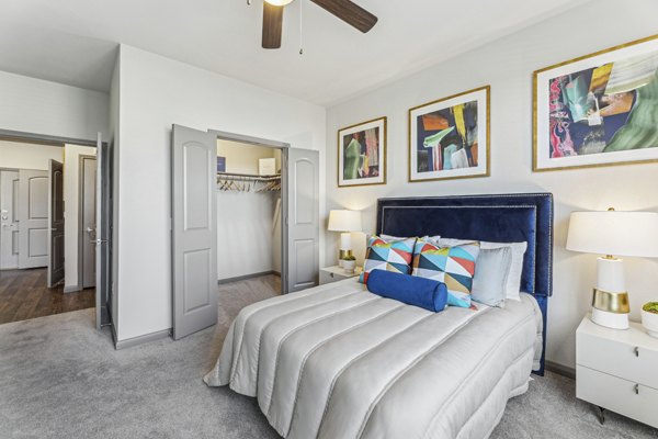bedroom at Caliza Apartments