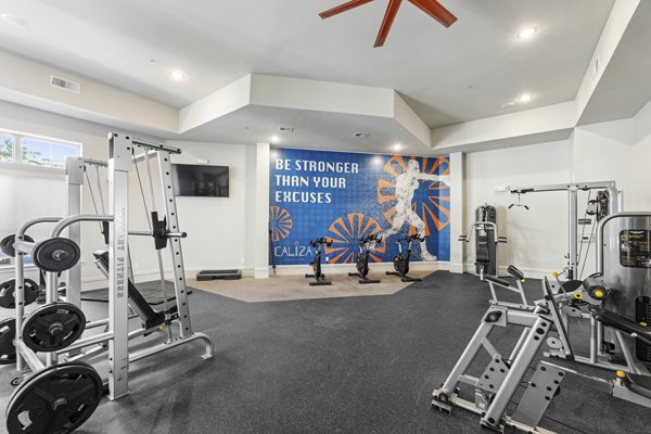 fitness center at Caliza Apartments