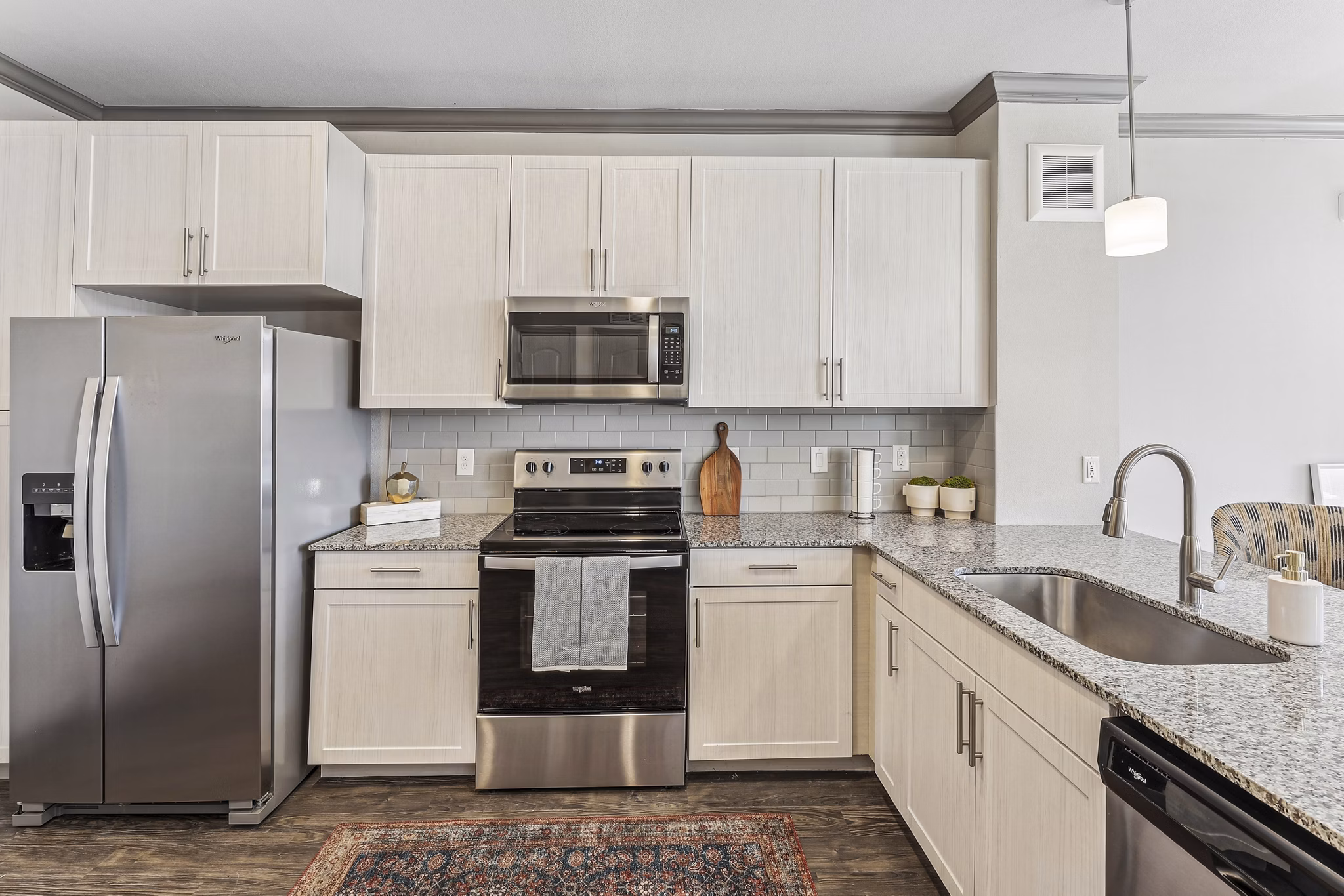 kitchen at Caliza Apartments