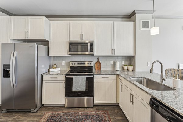 kitchen at Caliza Apartments