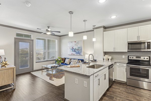 kitchen at Caliza Apartments