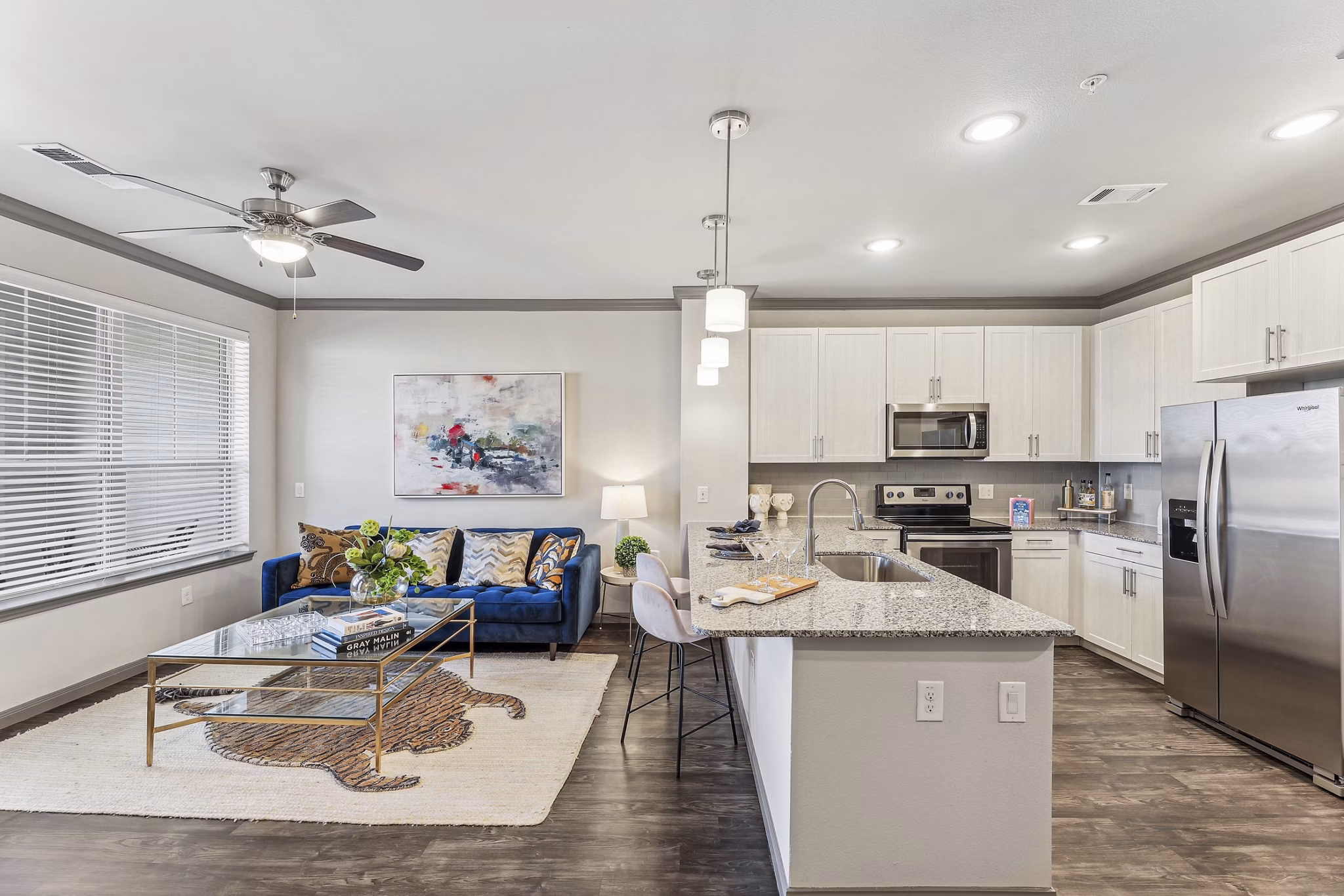 kitchen at Caliza Apartments