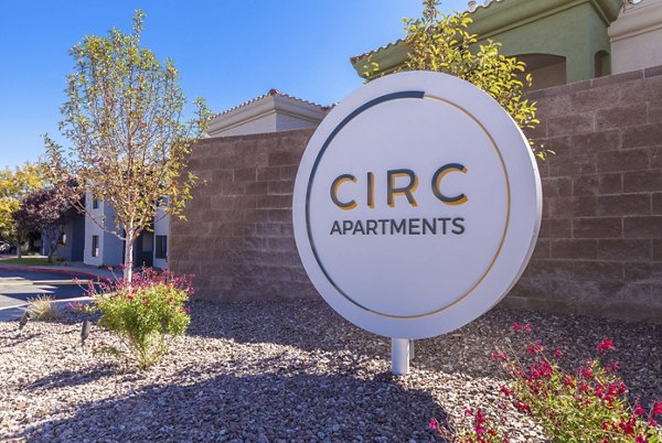 signage at Circ Apartments