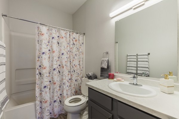 Modern bathroom with elegant fixtures at Circ Apartments