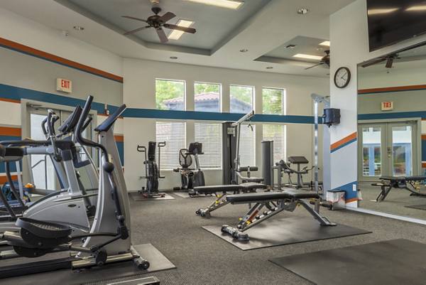 fitness center at Circ Apartments
