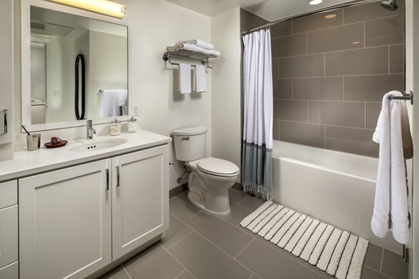 bathroom at Trademark Apartments