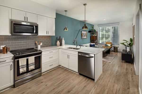 kitchen at Trademark Apartments