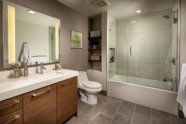 bathroom at Park Fifth Tower Apartments