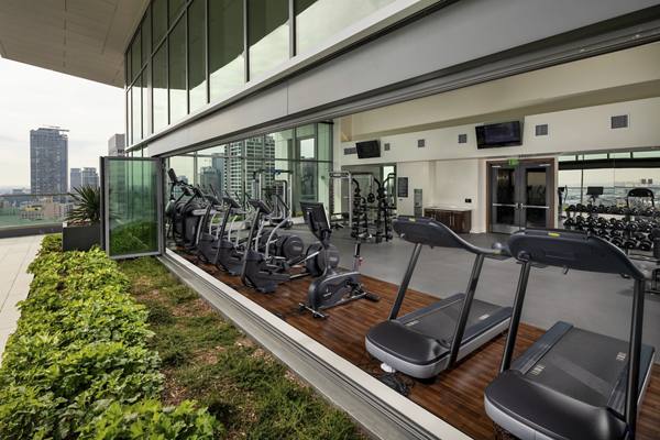 fitness center at Park Fifth Tower Apartments