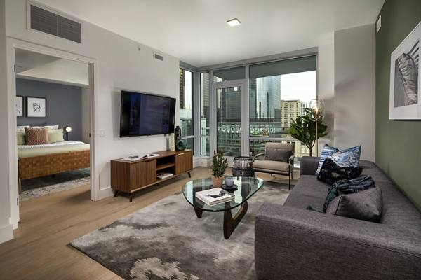 living room at Park Fifth Tower Apartments