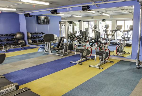 fitness center at The Paxon Apartments