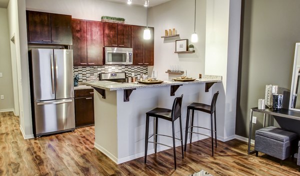 kitchen at The Paxon Apartments