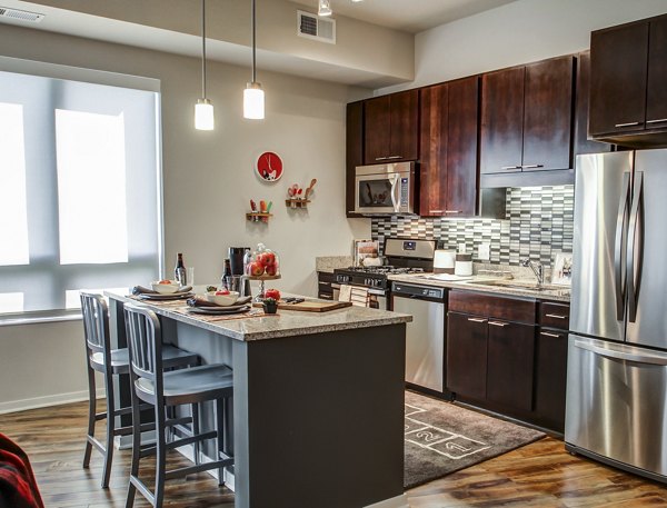 kitchen at The Paxon Apartments