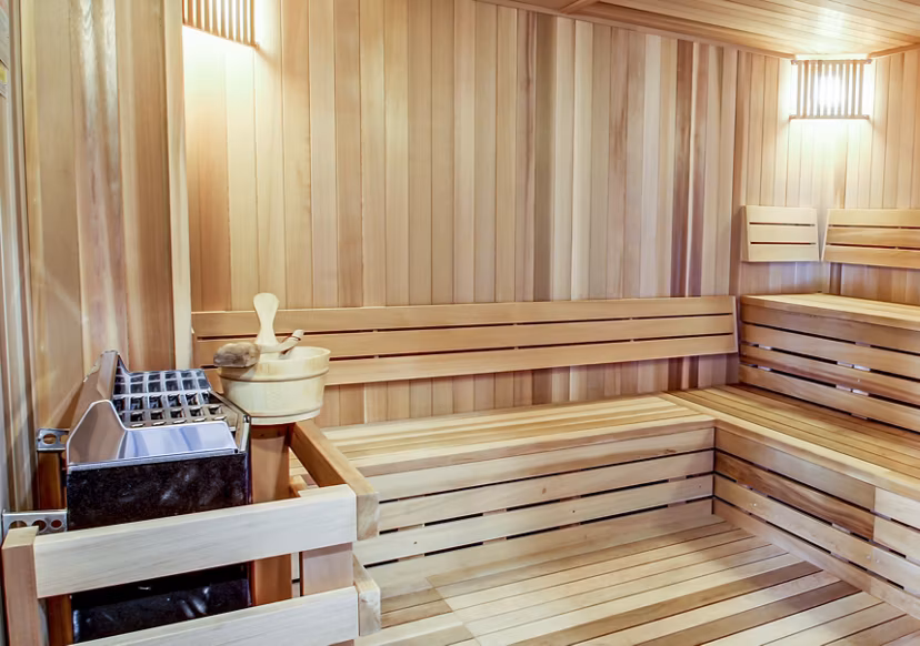 Relaxing sauna amenity at The Paxon Apartments