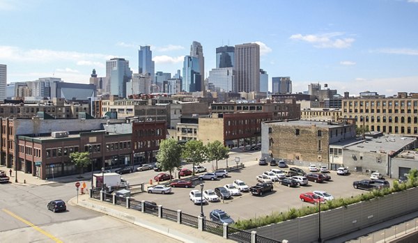 The Paxon Apartments: Scenic view of luxury apartments in urban setting