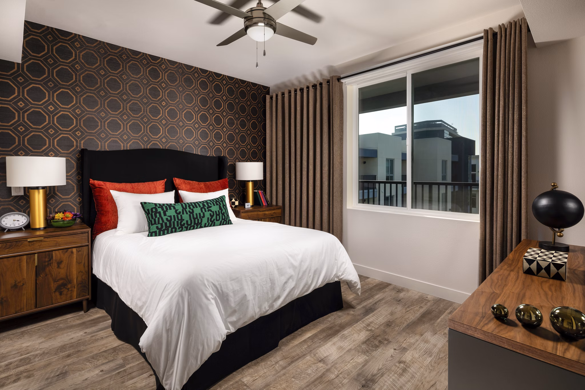 bedroom at The Weddington Apartments