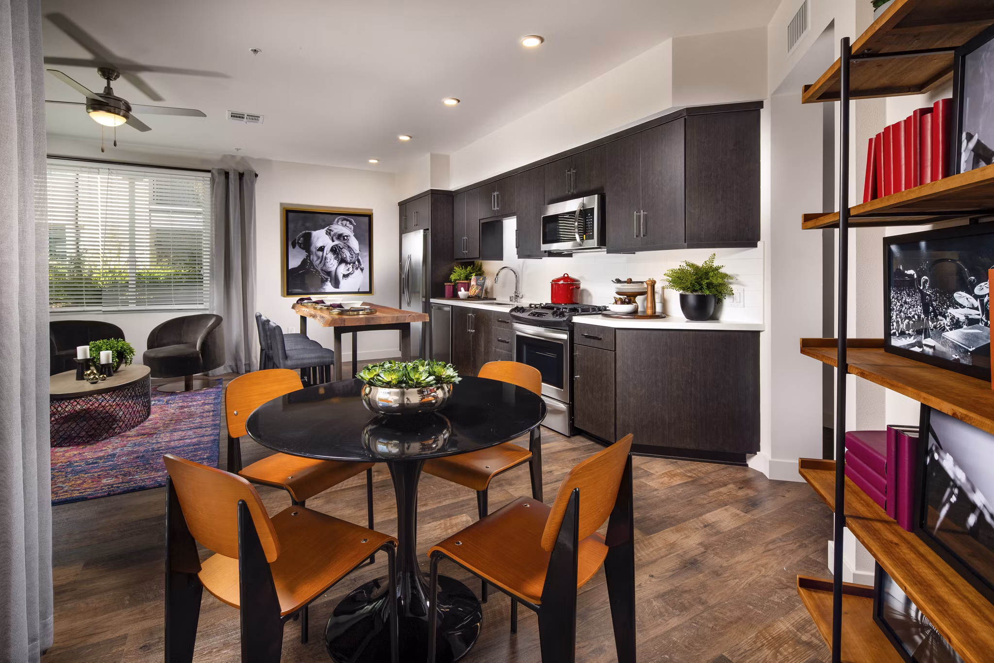 dining area at The Weddington Apartments