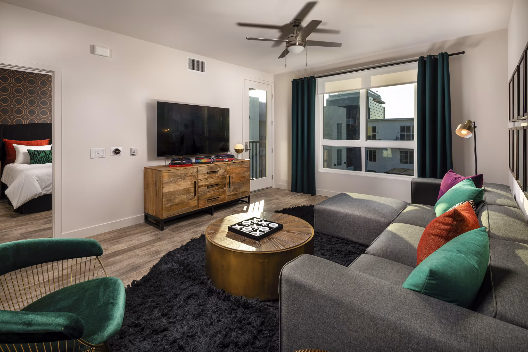living room at The Weddington Apartments