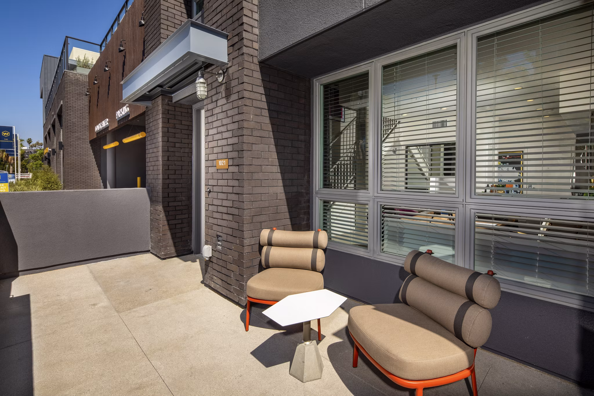 patio at The Weddington Apartments