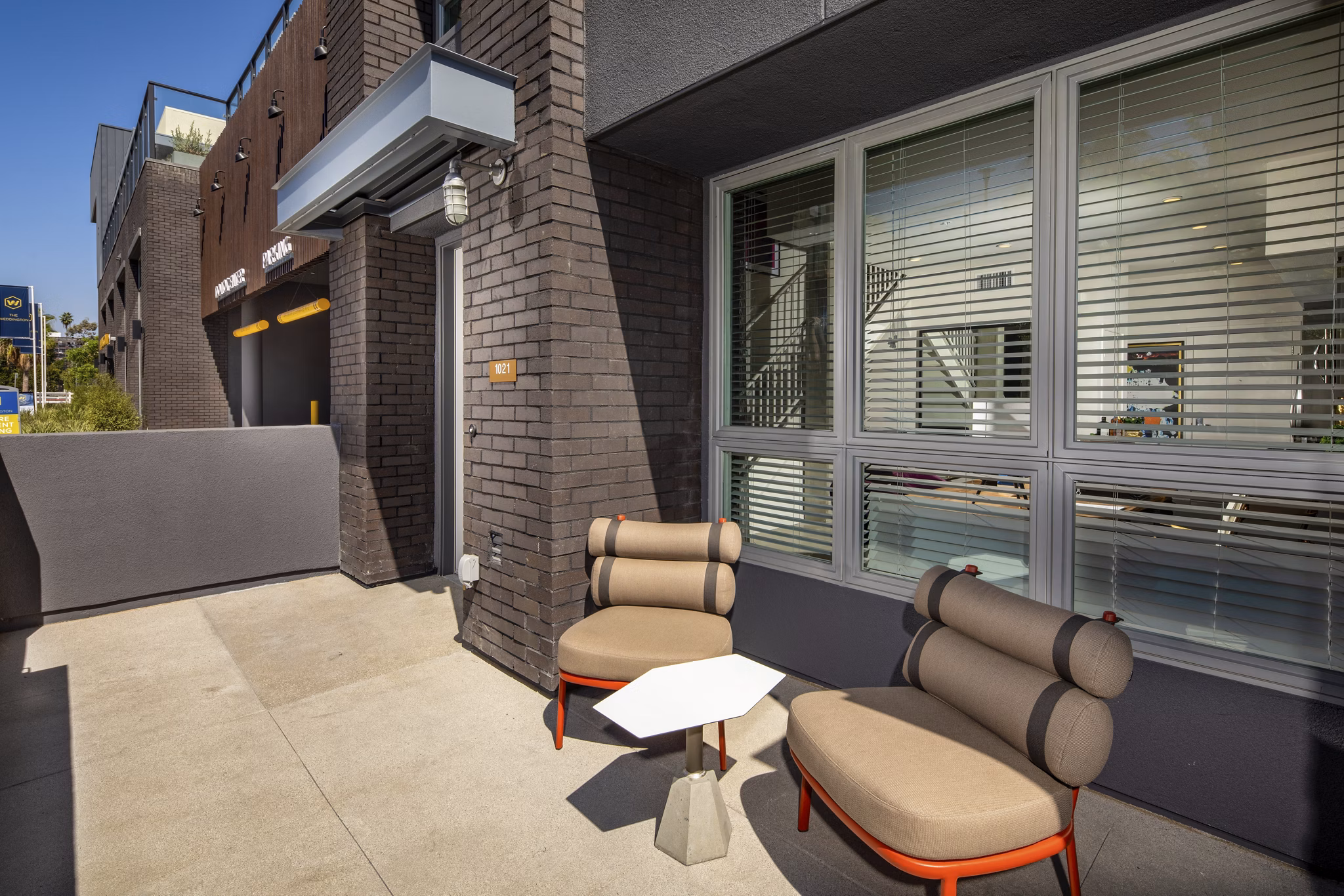 patio at The Weddington Apartments