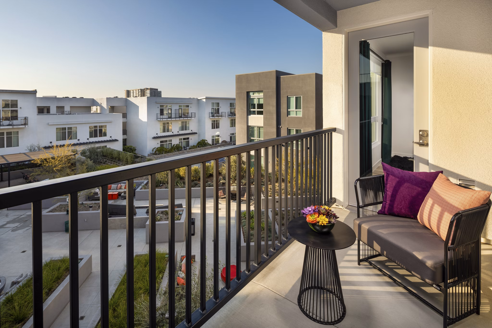patio at The Weddington Apartments