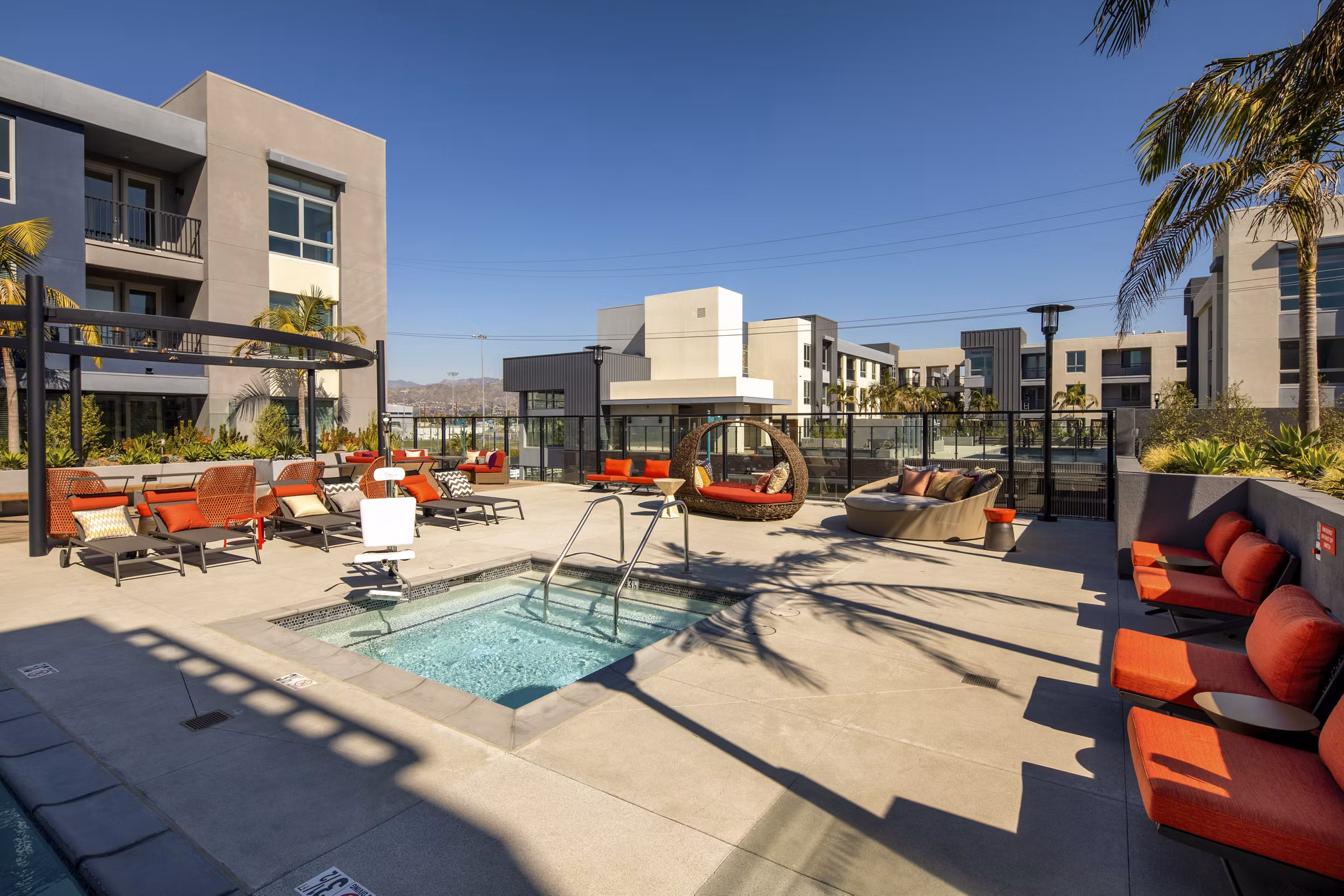 pool at The Weddington Apartments