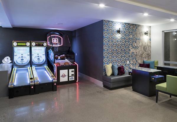 game room at Alexan Arapahoe Square Apartments