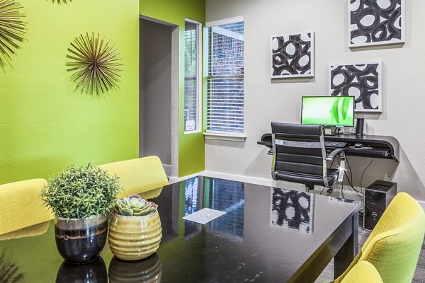 Meeting facility with modern design and comfortable seating at Spring Park Apartments