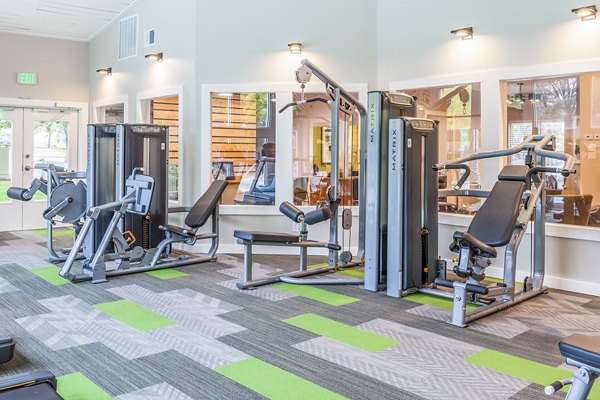 State-of-the-art fitness center with modern equipment at Spring Park Apartments, ideal for workouts and wellness