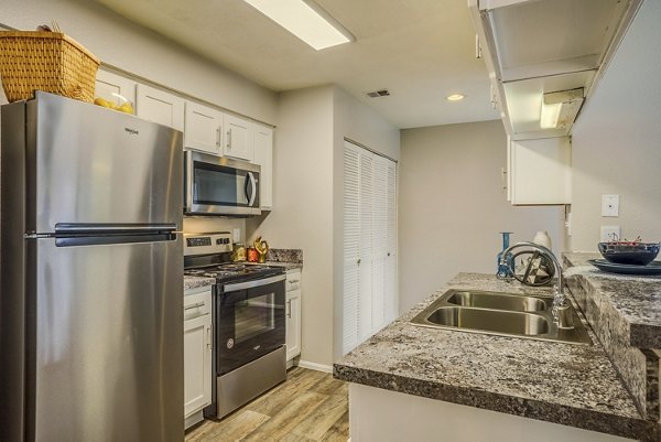 kitchen at Spring Park Apartments 