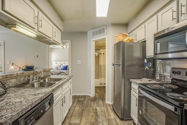 kitchen at Spring Park Apartments 