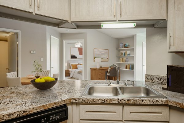 kitchen at Spring Park Apartments 