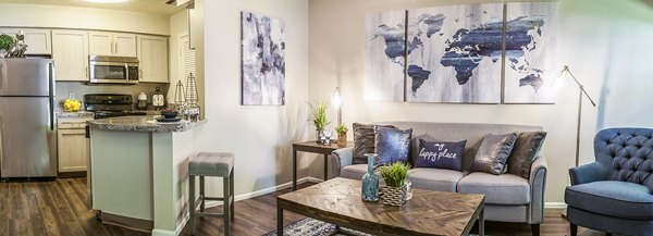 living room at Spring Park Apartments