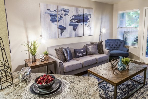 living room at Spring Park Apartments