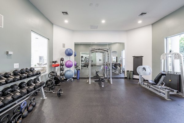 fitness center at Mira Flores Apartments