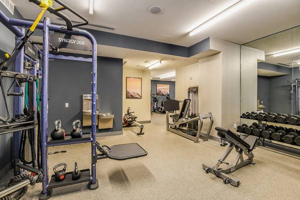 fitness center at Infinity LoHi Apartments