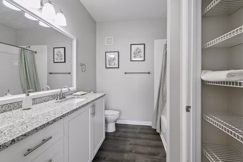 bathroom at Finley at Fairfax Corner Apartments