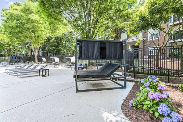 pool patio at Finley at Fairfax Corner Apartments