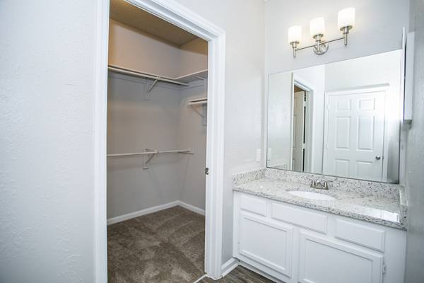 bathroom at The Prato at Midtown Apartments