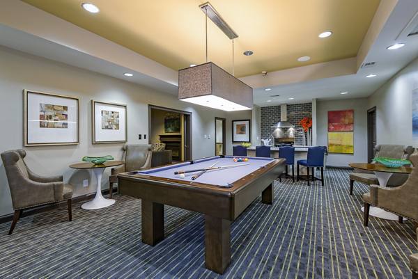 game room at The Prato at Midtown Apartments                           