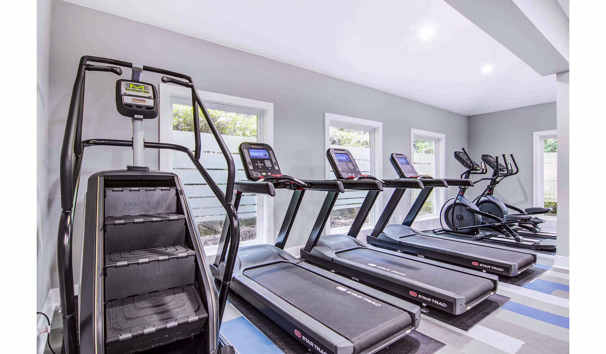 The Prato at Midtown Apartments: State-of-the-art fitness center with modern equipment for an enhanced workout experience
