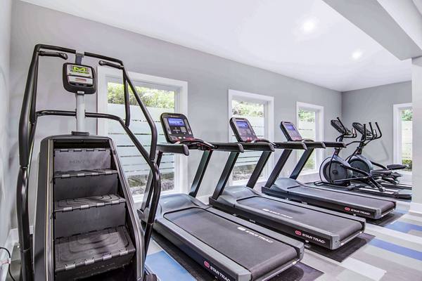 fitness center at The Prato at Midtown Apartments