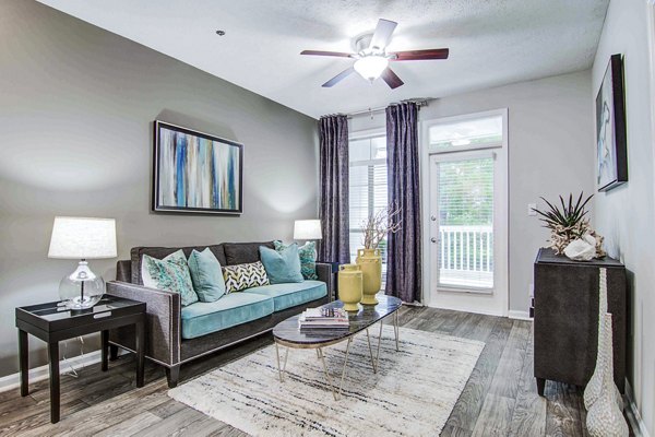 living room at The Prato at Midtown Apartments