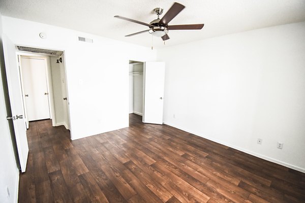 Luxurious bedroom featuring modern decor at Waterloo Flats Apartments, ideal for stylish living in urban settings