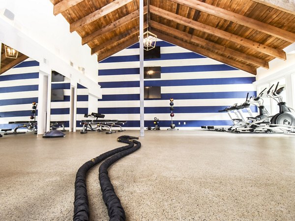 State-of-the-art fitness center with modern equipment at Waterloo Flats Apartments, perfect for active lifestyles