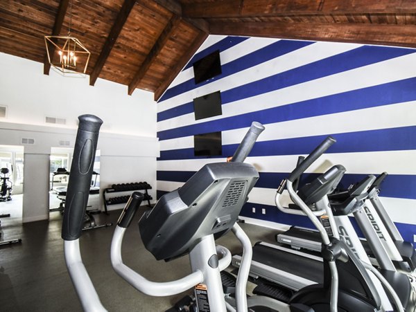 State-of-the-art fitness center at Waterloo Flats Apartments featuring modern exercise equipment and spacious workout areas