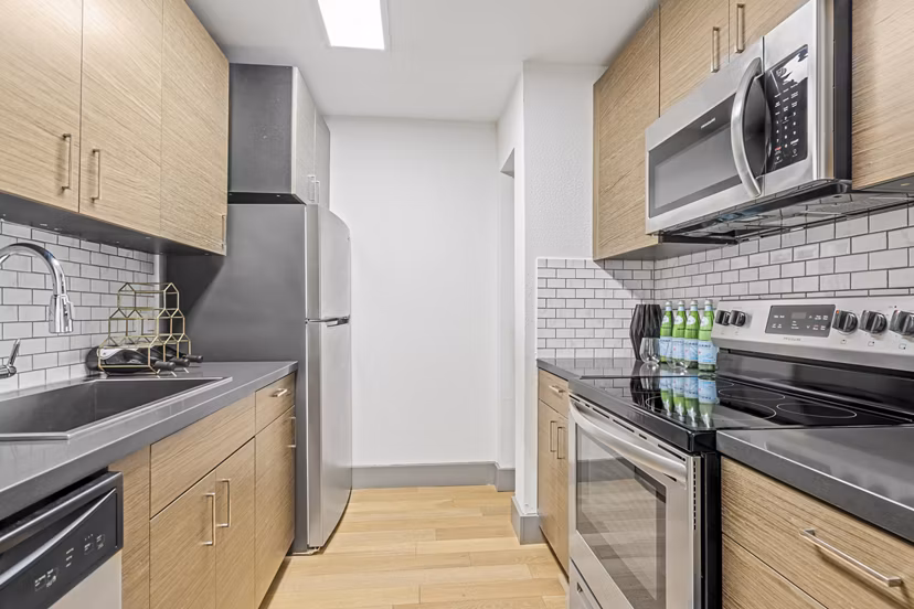 kitchen at Waterloo Flats Apartments