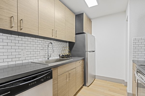 kitchen at Waterloo Flats Apartments