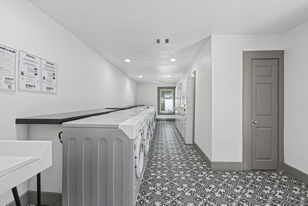 laundry facility at Waterloo Flats Apartments