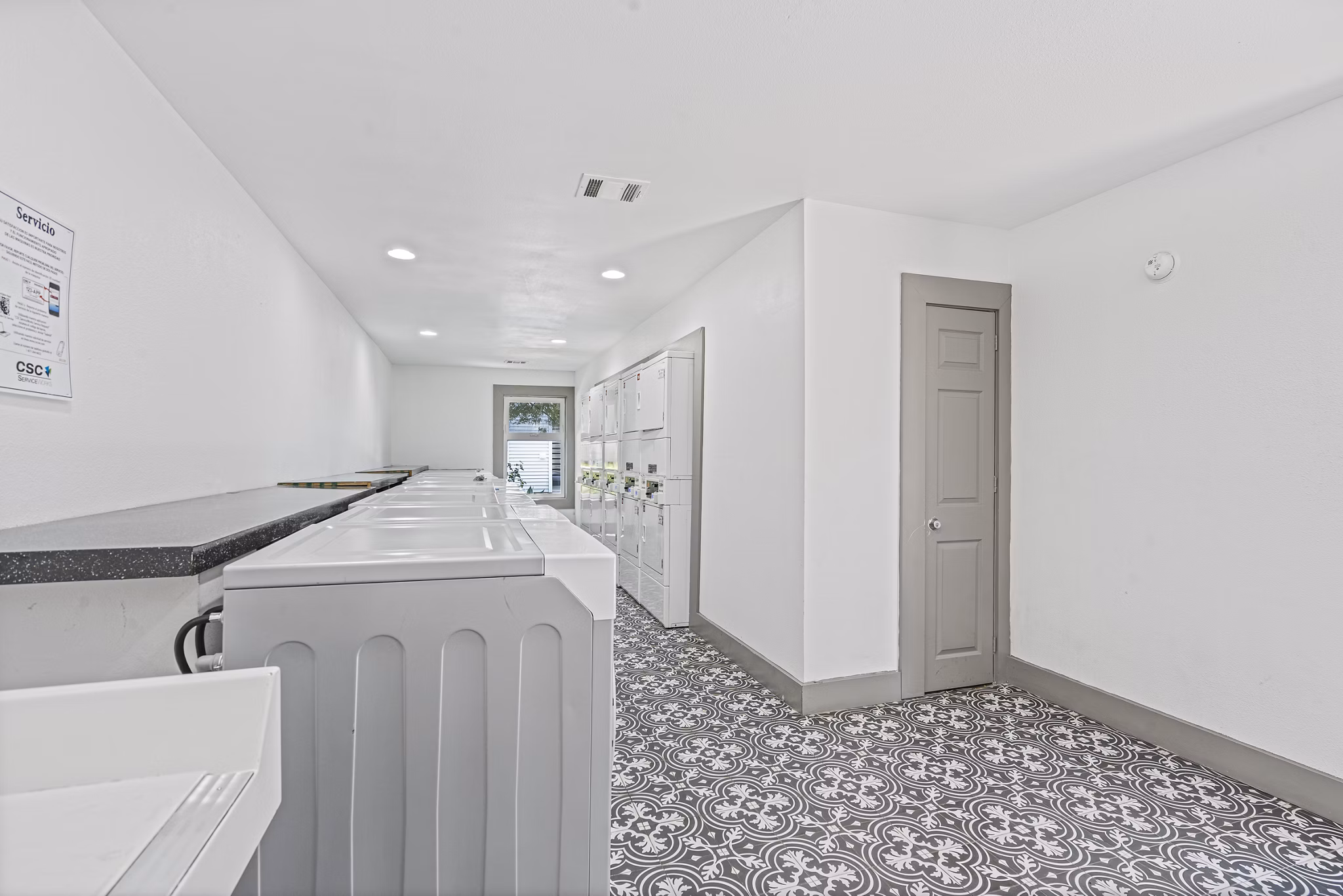 laundry facility at Waterloo Flats Apartments